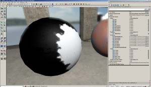 This shows the threshold based vertex paint output