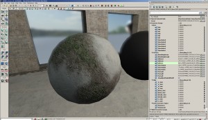 Here is the 3blend material being used on a sphere.